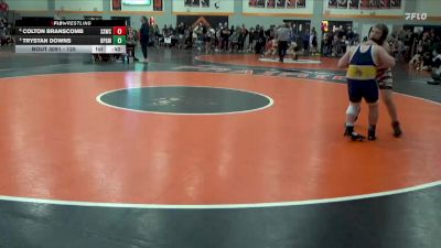 125 lbs Round 4 - Trystan Downs, Belle Plaine Gold Medal vs Colton Branscomb, Solon Spartan Wrestling Club