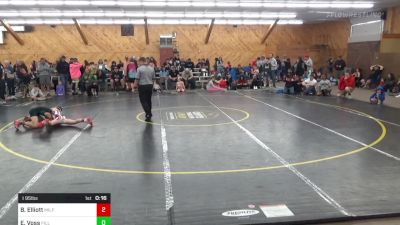 I 95 lbs Round Of 16 - Bentley Elliott, Milford vs Elijah Voss, Fillmore