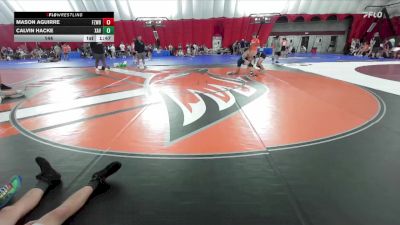 144 lbs Round 2 (8 Team) - Mason Aguirre, FZ Wrestling Club B vs Calvin Hacke, Xavier-Cedar Rapids A