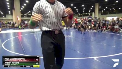 60 lbs Round 1 (8 Team) - Paul Vanderhoeven, North Desoto Wrestling Academy vs Aaron Rogers, Alabama Elite Red