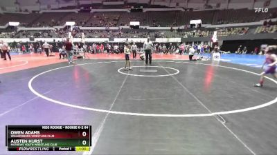 Rookie K-2 64 Cons. Semi - Austen Hurst, Mathews Youth Wrestling Club vs Owen Adams, Williamsburg Wrestling Club