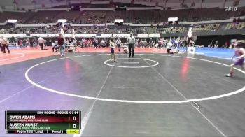 Rookie K-2 64 Cons. Semi - Austen Hurst, Mathews Youth Wrestling Club vs Owen Adams, Williamsburg Wrestling Club