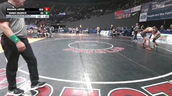 4A Boys 150 lbs 5th Place Match - Brooks Lister, Molalla Boys vs James Hearick, Sweet Home Boys