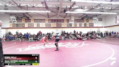 165 lbs Champ. Round 1 - Isaac Romero-Martinez, Modesto College vs Robin Oxlaj, Santa Rosa Junior College