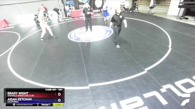 190 lbs Quarterfinal - Brady Wight, Vacaville Wrestling Club vs Aidan Ketcham, California