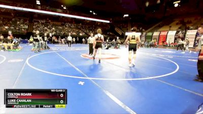165 Class 2 lbs Quarterfinal - Colton Roark, Cassville vs Luke Cahalan, Kirksville
