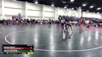 165 lbs Round 6 (8 Team) - Julian Dailey, Camden Outsiders The Greasers vs Pryor Mathews, Nebraska Heroes (B Team)