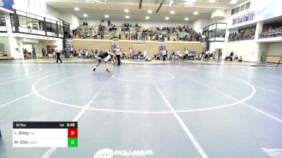 197 lbs Quarterfinal - Luke Geog, Ohio State vs Mason Ellis, Unrostered- Washington PA