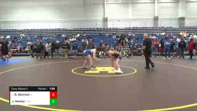 141 lbs Cons. Round 3 - Blake Denman, Angola Elite Wrestling vs Jackson ...