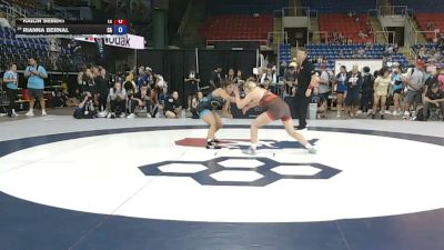 130 lbs Quarters - Kailin Sebert, Texas vs Rianna Bernal, California