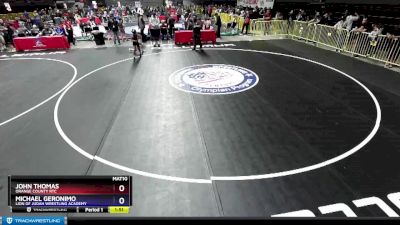 71 lbs Quarterfinal - John Thomas, Orange County RTC vs Michael Geronimo, Lion Of Judah Wrestling Academy