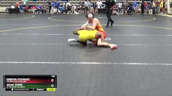 126 lbs Quarterfinal - Griffin Stewart, Calvert Hall College vs Noah Shird, St. Frances Academy