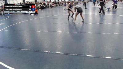 138 lbs Semifinal - Lillian Hagemann, Southeast CC vs Mattie Papenthien, Dubuque