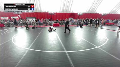 63 lbs 3rd Place Match - Liam Morgan, Grand Forks Gladiators vs Easton Werner, Askren Wrestling Academy