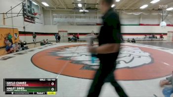 132-140 lbs Round 3 - Hailey Gines, Powell Middle School vs Haylo Chavez, Riverton Middle School