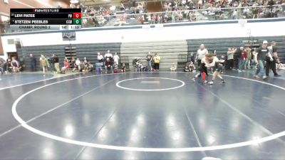 72 lbs Champ. Round 2 - Stetzen Peebles, Cougar Club Wrestling vs Levi Patee, Parma Wrestling