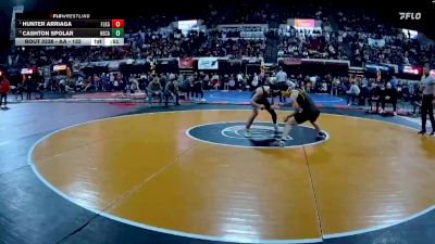 AA - 132 lbs Cons. Semi - Hunter Arriaga, Flathead (Kalispell) vs Cashton Spolar, Helena Capital