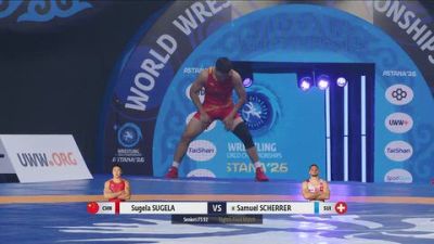 92 kg 1/8 Final - Sugela Sugela, China vs Samuel Scherrer, Switzerland