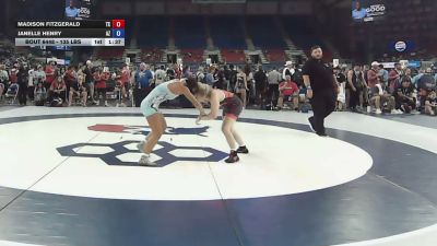 135 lbs Cons. Sub-rd Of 16 - Madison Fitzgerald, Texas vs Janelle Henry, Arizona