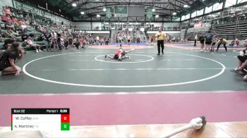 55-57 lbs Quarterfinal - Wesson Coffey, Gladiator Elite WC vs Augustine Martinez, Tribe WC