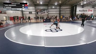 74 kg Champ. Rd Of 64 - Paul Ognissanti, Pennsylvania RTC vs Ty Koedam, Kohawk Wrestling Club