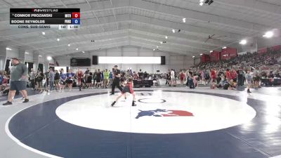 74 lbs Cons. Sub-semis - Connor Prozanski, Milan Tribe vs Boone Reynolds, Pursuit