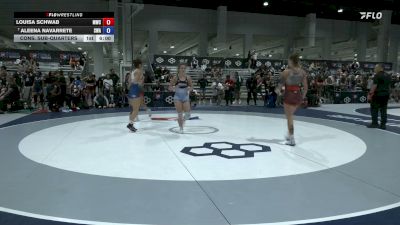 55 kg Cons. Sub-quarters - Louisa Schwab, Menlo Wrestling Club vs Aleena Navarrete, Sanderson Wrestling Academy