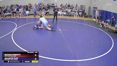 215 lbs Cons. Round 2 - Nathan Roberts, Newport Mat Club vs Brandon Ruiz, McDaniel High School