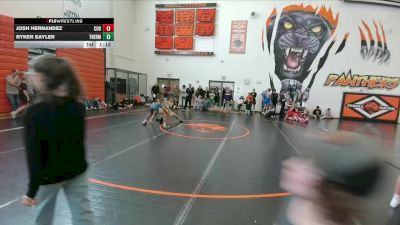 120 lbs Round 3 - Ryker Sayler, Thermopolis Middle School vs Josh Hernandez, Cody Middle School