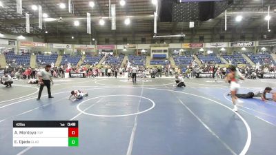 42 lbs Semifinal - Asher Montoya, Top Rank HAC vs Elijah Ojeda, Gladiator Wr Ac