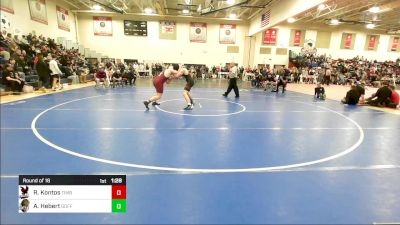 215 lbs Round Of 16 - Ryan Kontos, Timberlane vs Antonio Hebert, Goffstown