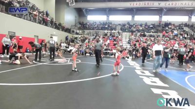 49 lbs Final - Hunter Wells, Claremore Wrestling Club vs Shelby Ridge, Sperry Wrestling Club