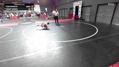 85 lbs Champ. Round 2 - Cam Pietrzyk, Wilmot Jr. Panthers Wrestling Club vs Grady Rainka, Cedarburg Matdogs