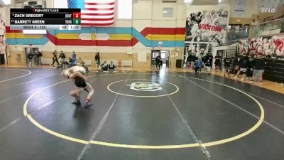 120 lbs Champ. Round 1 - Zach Gregory, South vs Barrett Green, Thunder Basin