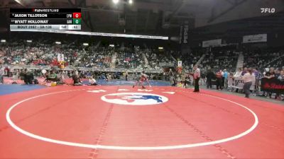 3A-138 lbs Cons. Round 1 - Wyatt Holloway, Lander Valley vs Jaxon Tillotson, Lyman