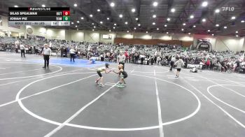 46 lbs Semifinal - Silas Spealman, Battle Mountain WC vs Josiah Piz, Team Coalinga