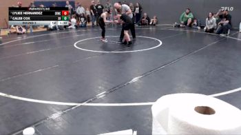 100 lbs Round 2 - Caleb Cox, Shootbox Rigby vs Lyliee Hernandez, Snake River Wrestling Club