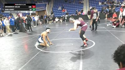 190 lbs Round Of 16 - Broderick Gillis, Lowell vs Sam Josey, Saint John's Prep