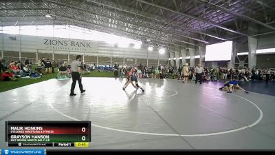 92 lbs 5th Place Match - Malik Hoskins, Cyclones Wrestling & Fitness vs Grayson Hanson, Mat Demon Wrestling Club