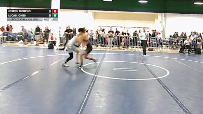 128 lbs Consi Of 16 #2 - Joseph Moreno, CA vs Lucas Jones, PA