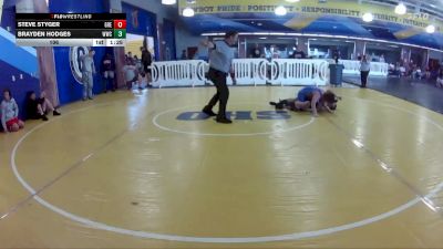 106 lbs Round 2 (8 Team) - Brayden Hodges, Wakulla WC vs Steve Styger, Greasers