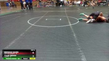 130 lbs Round 1 (4 Team) - Brendan Davies, Highland Hornets vs Tyler Ineman, Lake WC