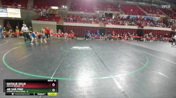 126 lbs Quarters & 1st Wb (16 Team) - Ar Sar Paw, Amarillo Palo Duro vs Natalie Solis, Dallas Wilson