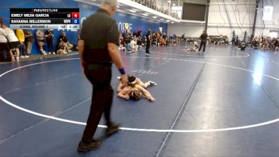 110 lbs Cons. Round 1 - Savanna Millermon, Wisconsin Stevens Point vs Emely Mejia Garcia, Loras
