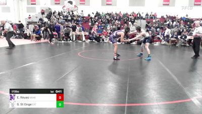 170 lbs Consi Of 8 #2 - Eddie Reyes, Nashua South vs Sam St Onge, Exeter