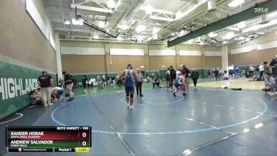 190 lbs Cons. Round 2 - Xander Horak, Santa Rosa Academy vs Andrew Salvador, Chino Hills