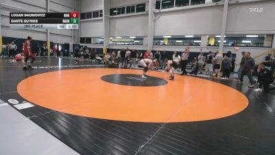 135 lbs 3rd Place - Logan Naumovitz, King Of Prussia vs Dante Glynos, Warren