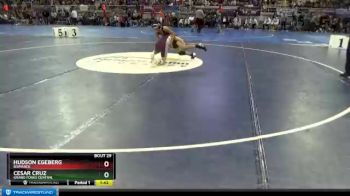 106 lbs Champ. Round 1 - Hudson Egeberg, Bismarck vs Cesar Cruz, Grand Forks Central