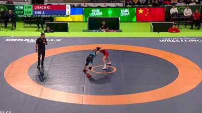 50 kg Rr Rnd 1 - Oksana Livach, Ukraine vs Jiang Zhu, China