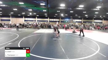 64 lbs Consi Of 8 #2 - Khali Oneil, Team Thunder vs Lorena Thompson, Toppenish USA